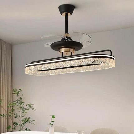 隐形风扇灯2025新款意式轻奢一体吊扇灯led客厅主灯套餐吸顶灯具