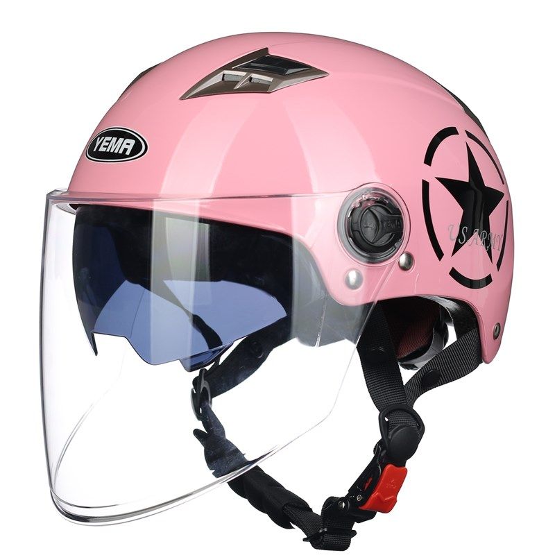 野马头盔3c认证电动摩托车半盔夏季防晒男女通用大码骑行安全头帽