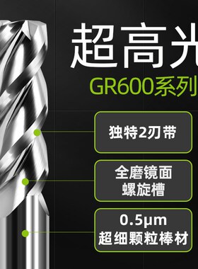 R1 60度铝用圆鼻铣刀D3 D4 D5 D6 D8 D10三刃钨钢高光R角牛鼻刀