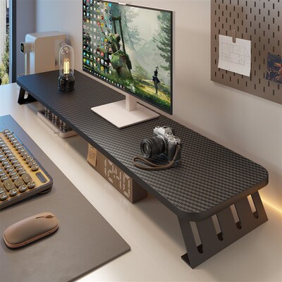 台式加长电脑增高架显示器屏幕支撑架垫高底座架子办公桌面置物架