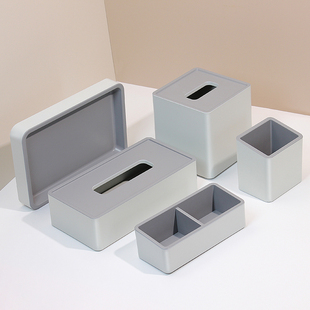 酒店洗漱用品收纳盒民宿一次性牙具消耗品毛巾托盘耗品纸巾盒定制