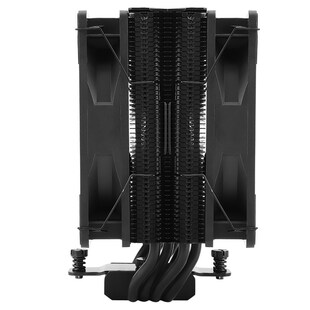 利民AS120 EVO DARK PLUS风冷散热器1700/AM5全电镀4热管双风扇