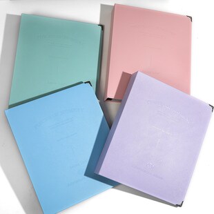 A4A5票类小手幅油画棒相册3寸4寸6寸方卡识字明星卡插页式收纳册