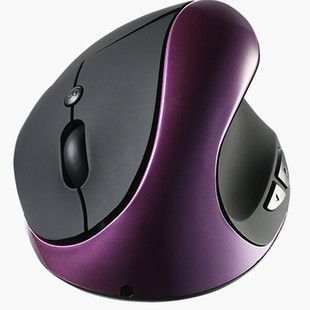 三代健康办公垂直无线鼠标鼠标充电手握式直立电脑外设防鼠标手