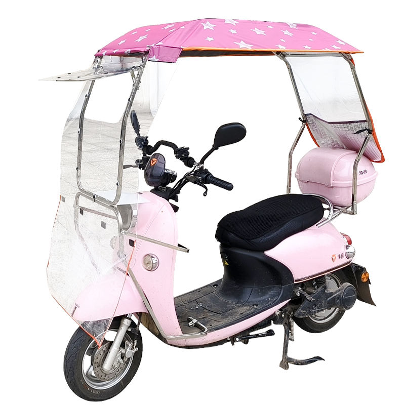 电动车雨棚小龟王摩托车防晒遮阳挡风F雨棚踏板车摩托车无保险杠