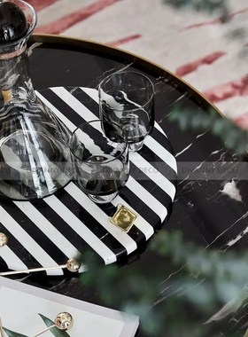 轻奢玻璃酒壶酒杯金边p醒酒器水吧酒柜摆件冷水壶样板房桌面摆设