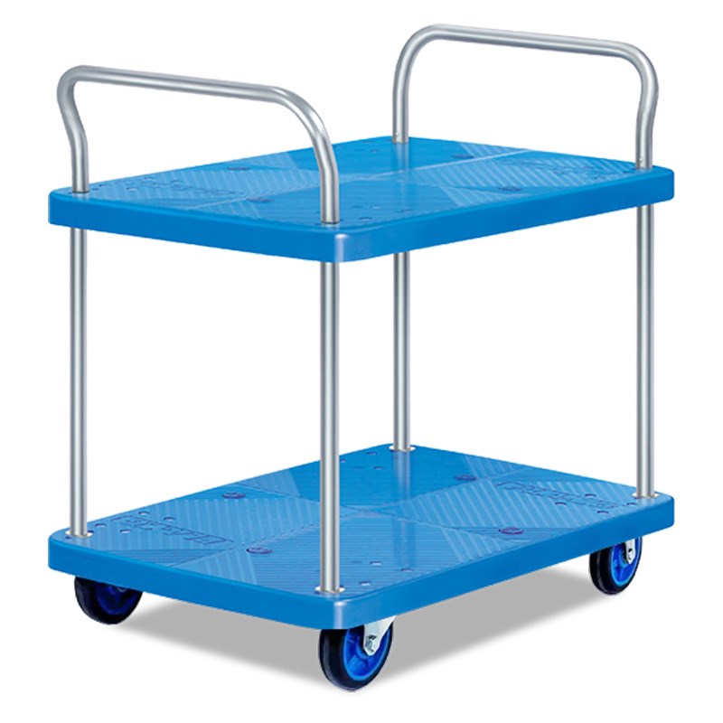 平板车静音折叠小推车加厚载重四轮货物便携平Q板车仓库搬运拉货