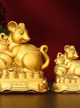 铜十二生肖摆件纯铜虎鼠牛兔龙蛇马羊猴鸡狗猪家居吉祥Y桌面工艺