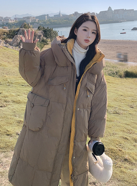 【新款首发】白鸭绒韩版中长款羽绒服2363 -P245-K358