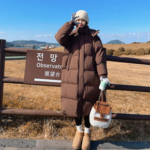 羽绒服D339 美拉德流行复古棕长款 P340K478 90白鸭绒 超值爆款