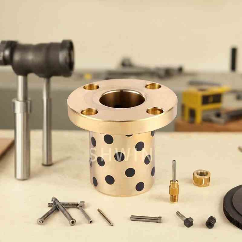 圆兰石铜套法轴承 自润滑耐磨5无油衬套MPTZ内径25 30 玉喜山35墨