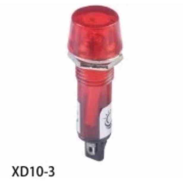10只10mm电源小型信号灯工作指示灯XD10-3 DC12VDC24V