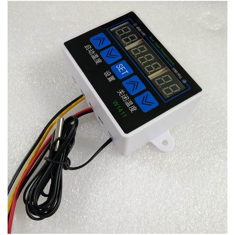 XH-W1411白壳数字温控器三显多功能温度控制器控温控制开关-19~99