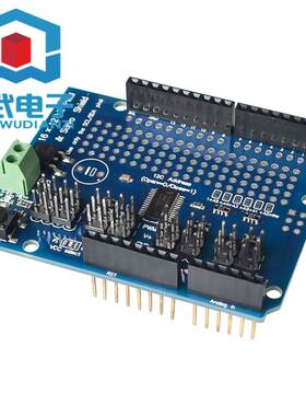 16-Channel 12-bit PWM/Servo Shield 16路舵机驱动模块