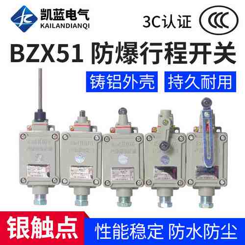 防爆行程开关限位开关B型DLXK15 BZX51-15B/5d 柱塞lx5-D滚轮Z EX