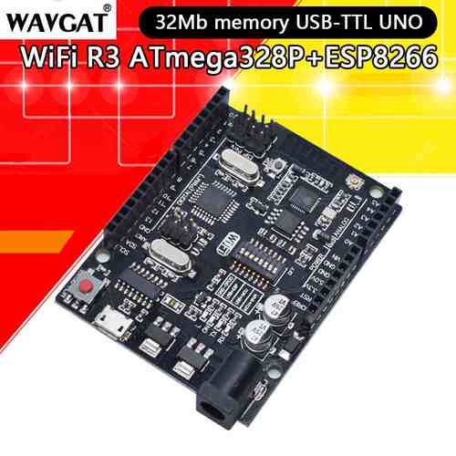 WiFi R3 ATmega328P+ESP8266 (32Mb memory), USB-TTL UNO