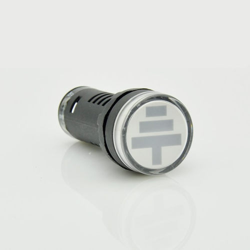 塑料圆形LED信号灯带接地符号警示灯指示灯22mm AD16-G28