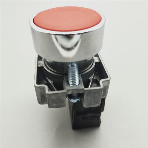 22mm森奥红色一常闭自复位平头按钮 ZB2BZ102C+ZB2BA4C=XB2BA42C