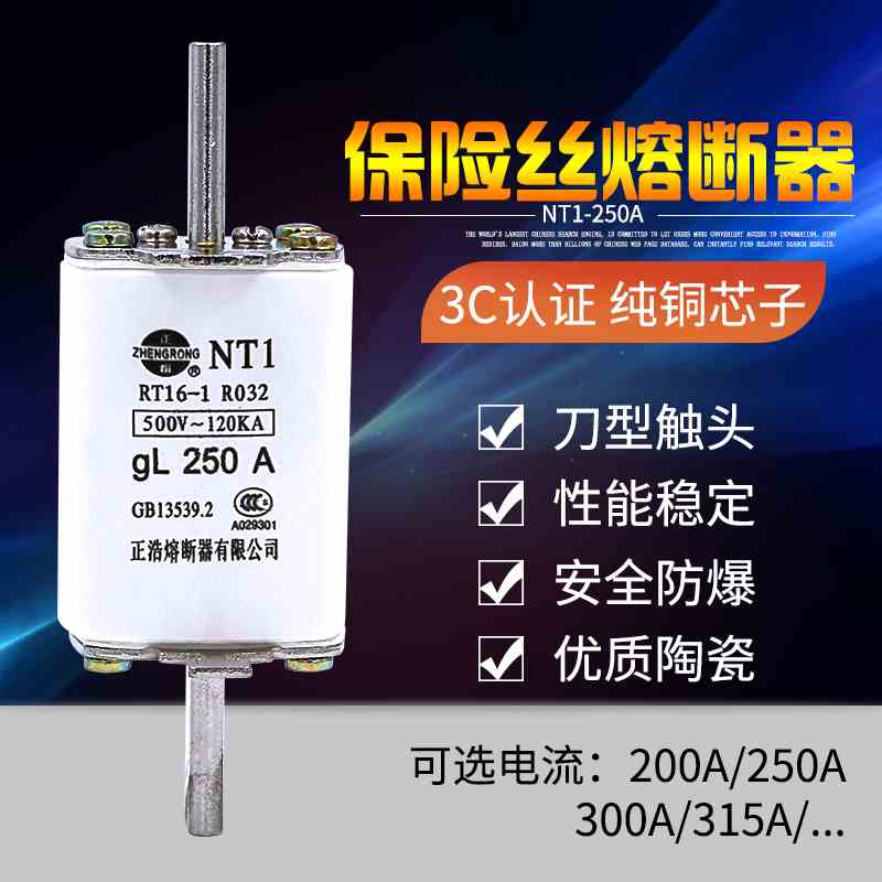 熔断器保险丝NT1 NT2  NT3  NT4 250A500A800A1000A熔芯熔芯体芯