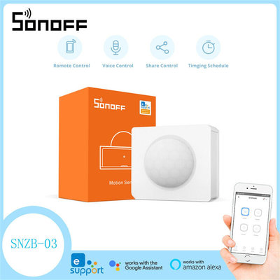 。SONOFF Zigbee人体红外感应器SNZB-03运动传感器手机app远程控