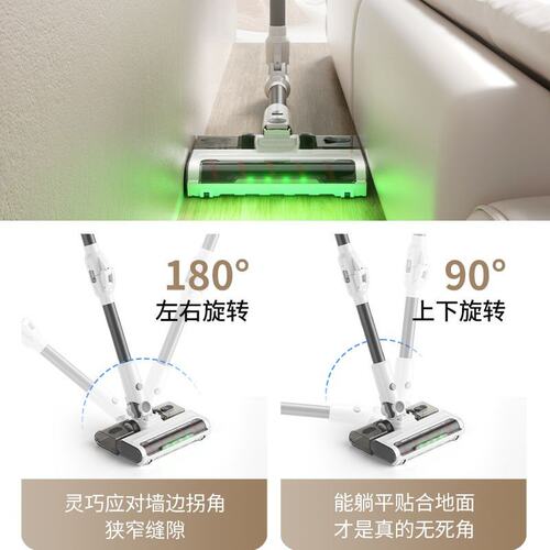 跨境无线长柄滚刷吸尘器家用大吸力可折叠扫吸拖一体机大吸力手持