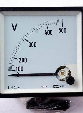 上海乐磁 交流指针电压表 96T1 LECI 150V 450V 500V 750V 1000V