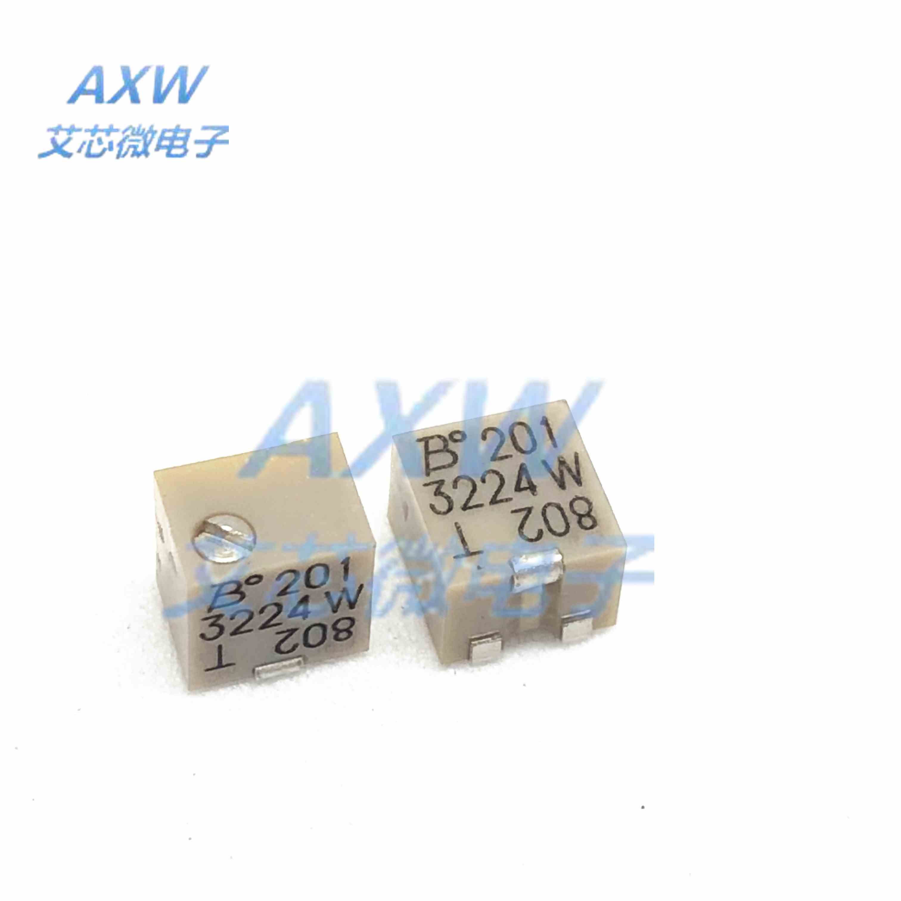 进口BOURNS电位器3224W-1-201E表贴片200R微多圈精密可调电阻