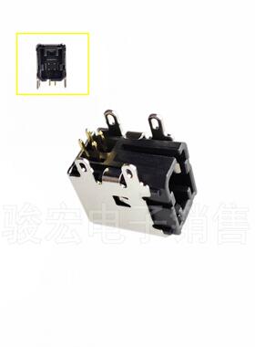 日本HTK汽车LVDS高速信号连接器HSL车载1A插口母座4芯卧式黑色USB