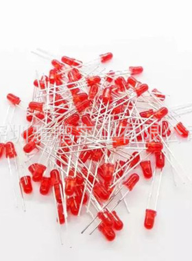 直插灯珠 5mmled 圆头F5白发白色 暖白 冷白光 超高亮发光二极管