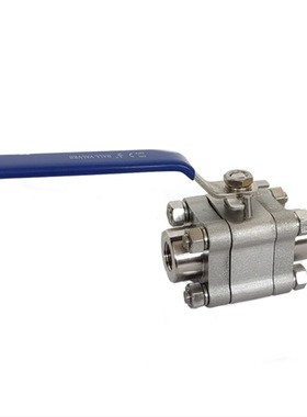 F304/F316L不锈钢三片式高压球阀 800LB锻钢承插焊丝口高温球阀