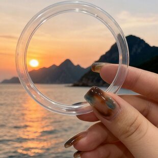 泥鳅背素圈圆形手镯保护套高透明保护套硅胶软件制作防磕防磨
