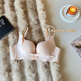 提拉软承托内衣女小胸聚拢显大无钢圈上托防下垂调整型无痕文胸罩