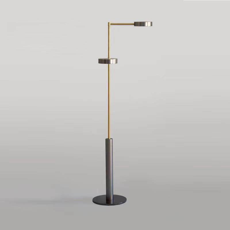 现代简约客厅落地灯北欧设计师轻奢创意样板房卧室书房金属立式灯