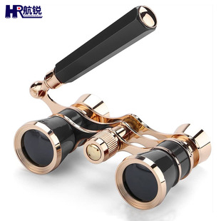 女士双筒望远镜金属材质看歌剧演唱会专用高清望远镜户外小巧便携