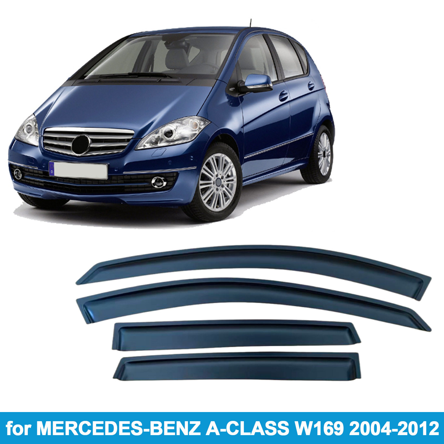 适用奔驰MERCEDES-BENZ A-CLASS W169 2004-2012晴雨挡侧窗导流板