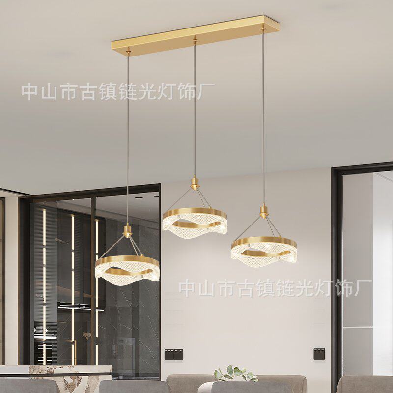 荷叶楼梯吊灯复式楼别墅创意大客厅餐厅灯具loft公寓旋转长吊灯