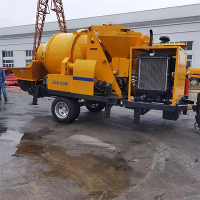 一体机 柴油搅拌机 搅拌柴油拖泵 输送水平180m垂直40m 石子40mm