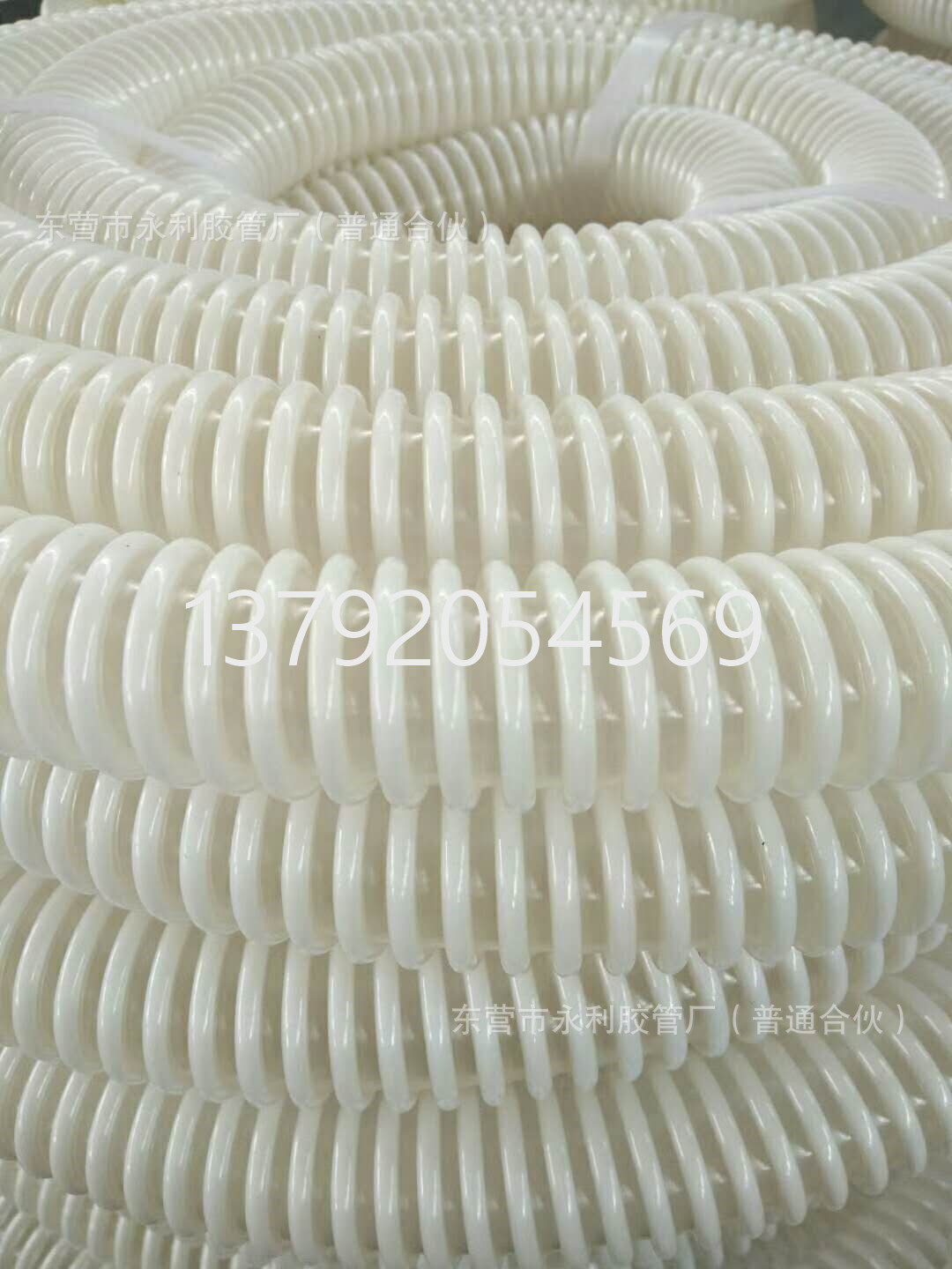 路面抛丸机专用内壁平滑物料颗粒输送管PU聚氨酯塑筋风管