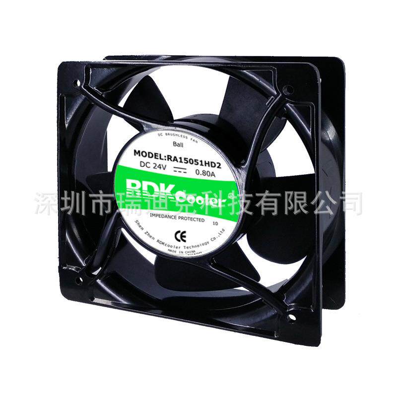 供应15051直流风扇12V24V48V散热排风扇工业设备电柜散热风扇