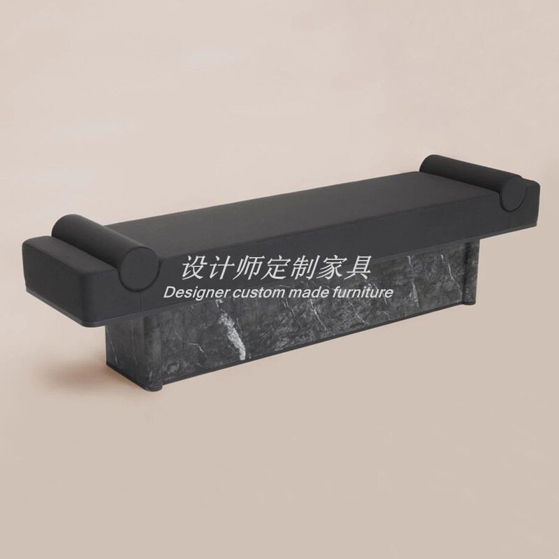 北欧轻奢玄关长条换鞋凳