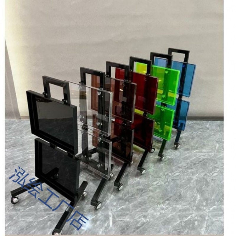 不锈钢理发烫染车工具车工具美容美发推车剪发手推车折叠理发店