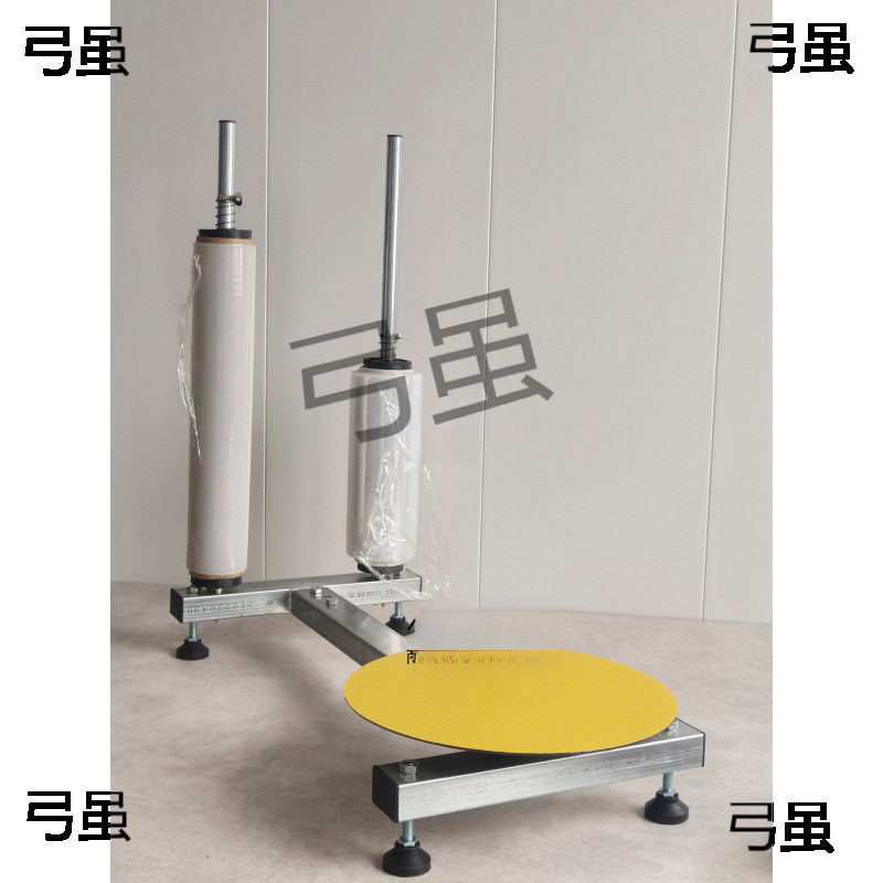 缠绕膜打包台手动多规格纸箱旋转打包架小型转盘打包机缠绕机