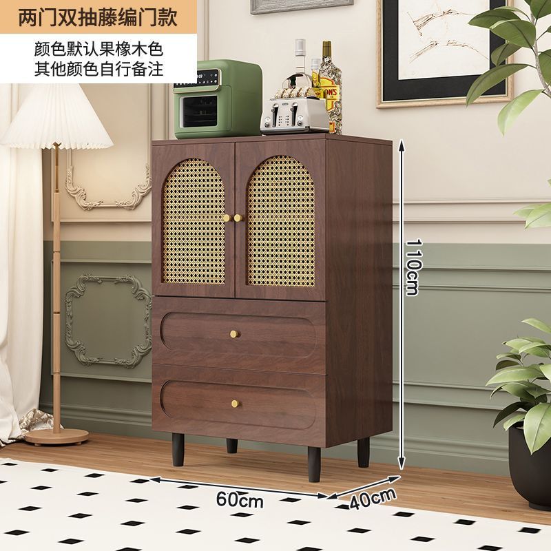 中古风餐边柜客厅靠墙储物柜茶水柜防尘收纳柜家用置物柜子抽屉柜