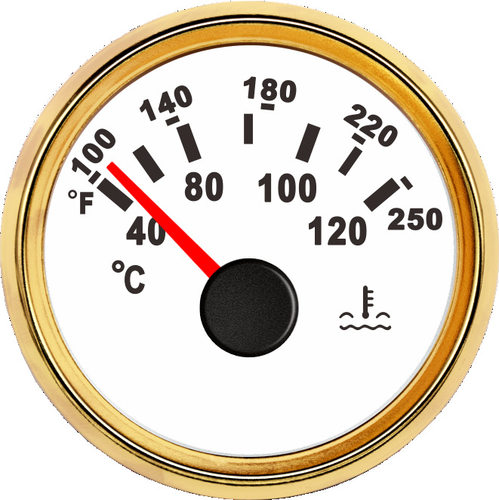 SJ系列 DN52mm 指针式水温表 12V/24V电压 船用车用