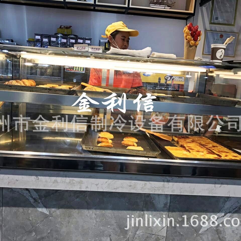 食品保温柜双层黑色西点葡挞陈列保温展示柜汉堡薯条电热热酥柜
