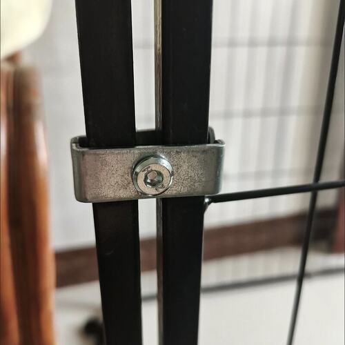 铁质方管栅栏加固连接卡扣猫狗笼子宠物围栏狗笼铁卡扣配件