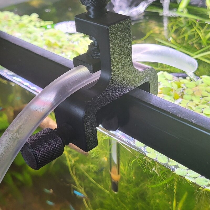 新品升级款固定架鱼缸水管多功能水族箱支架夹管工具卡管器固定器