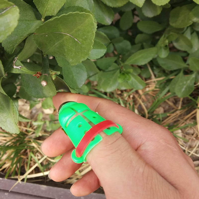 摘花椒神器农用铁指甲拇指刀摘豆角剪菜掐尖采摘机器新款专用指套