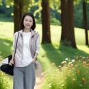 华人杰纯色连帽马夹女士挺阔连帽马甲常规洋气无袖 舒适马甲