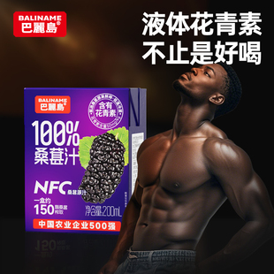 巴丽岛百分百桑葚汁 含原榨纯桑果汁 整箱批饮料原浆液
